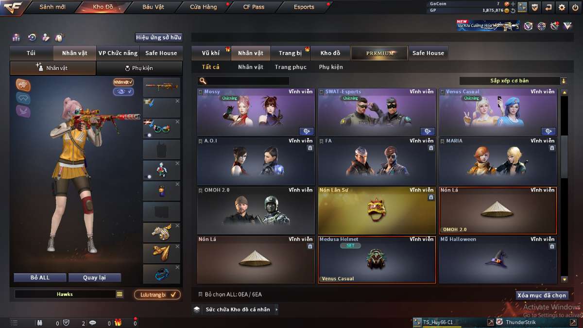 shop acc cf uy tin gia re